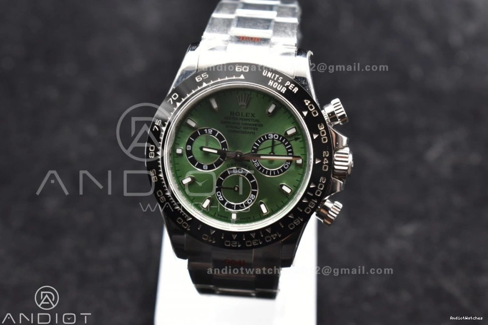 Black 904L Ceramic Bezel Best and SS Case Bracelet IPK Green Dial Daytona 817 Edition Sophisticated 1:1 SA 0405